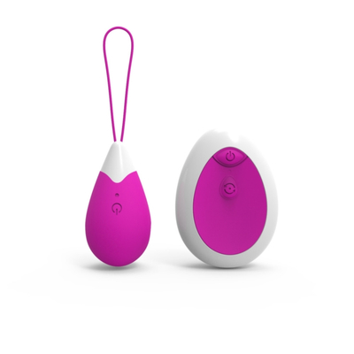 Silikon 10 Frekuensi Remote Control Jump Love Egg Vibrator