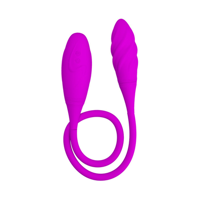 Anal Double Vibrator 6 Multi-Speed G-spot Vibrator Telur Rechargeable Vibrator Klitoris Untuk Pasangan