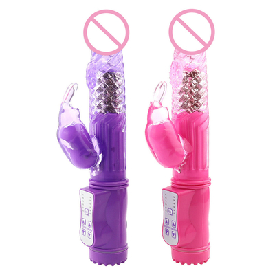 Vibrator kelinci berputar Dildo bergetar besar mainan seks Dildo untuk wanita