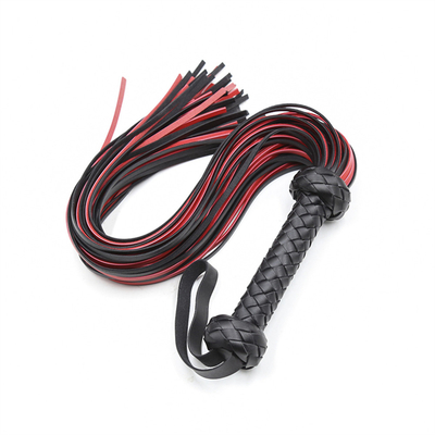 Grosir Custom Flogger Whip BDSM Menampar Whip Seks Perbudakan Kulit