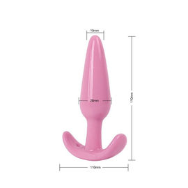 Mainan Seks Anal Tahan Air Pijat Prostat Bahan TPE Silikon Merah Muda / Ungu