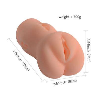 RoHS Masturbasi Sex Toys 180mm Buatan Untuk Kesenangan Pria