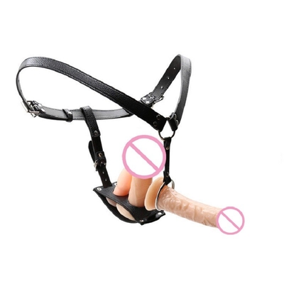 3 Ukuran Hitam Strapless Strap Di Dildo Harness Untuk Wanita Pria Kulit
