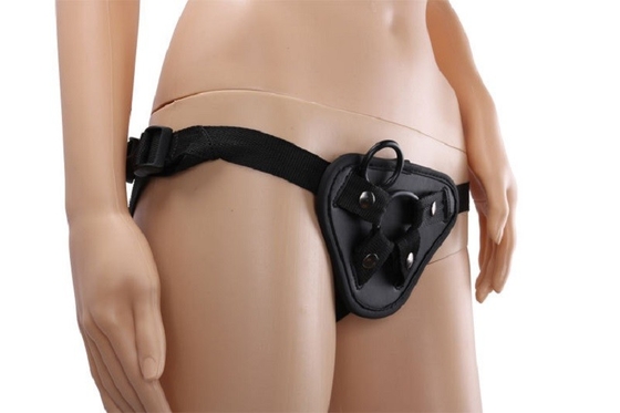 Tali Kulit Lesbian Pada Celana Dildo Belt Artificial Harness Hollow