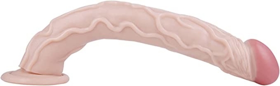 15 Inch Manusia Hidup Fleksibel Tebal Realistis Rakasa Besar Dildo Dengan Cangkir Hisap Yang Kuat