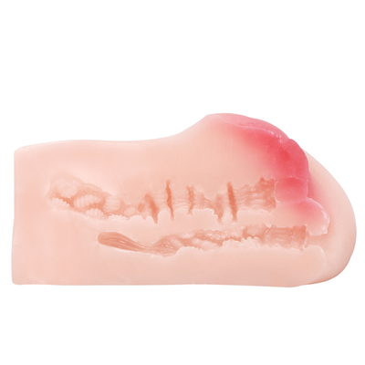 2 In 1 Vagina Saku Pria Masturbators dengan Realistis Bertekstur Vagina dan Ketat Anus Dewasa Mainan Seks untuk Pria