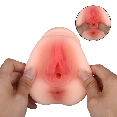 Realistis Bertekstur Vagina Elastis Vagina Saku Untuk Pria Seks
