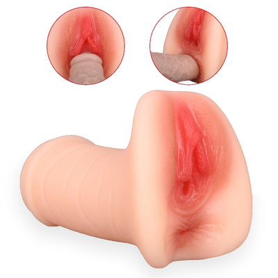 Realistis Bertekstur Vagina Elastis Vagina Saku Untuk Pria Seks