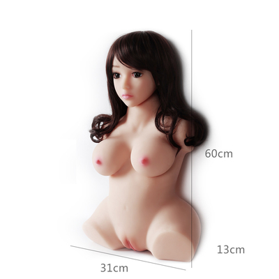 Setengah Tubuh Boneka Seks Dewasa Mainan Jepang Vagina Pantat Besar Alami Wanita Cina Pussy Boneka untuk Pria Pria Masturbasi