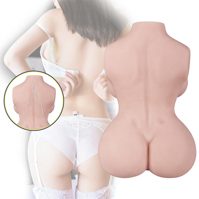 Manusia Hidup Lembut Payudara Besar Tubuh Dewasa Boneka Seks Pria Masturbator untuk Pria 3D Realistis Bertekstur Vagina dengan Anal ChannelPop