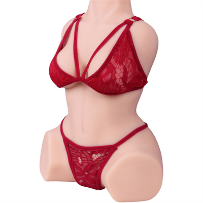 Pabrikan Pasokan Penjualan Terbaik Realistis Lembut Melar Pussy Sex Toy Silicone Ass Torso
