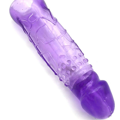 Hot Sale Medis TPE Mainan Seks Ejakulasi Penundaan Penis Extender Lengan untuk Pria
