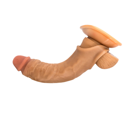 Reusable Silicone Cock Enlargement Extender Kondom Untuk Lengan Penis Pria