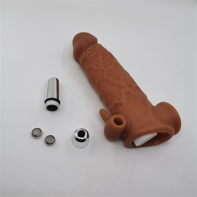 Kondom Penis Lengan Penutup Dapat Digunakan Kembali Extender Pembesar Mainan Seks Dewasa Untuk Pria