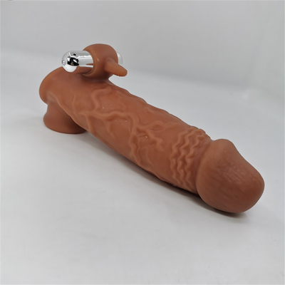 Kondom Penis Lengan Penutup Dapat Digunakan Kembali Extender Pembesar Mainan Seks Dewasa Untuk Pria