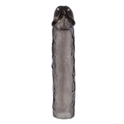 Mainan Seks Dildo Extender Kondom untuk Pria Penis Ekstensi Lengan Ayam Silikon Realistis Penis