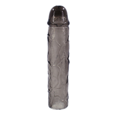 Mainan Seks Dildo Extender Kondom untuk Pria Penis Ekstensi Lengan Ayam Silikon Realistis Penis