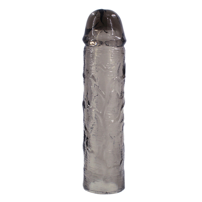Mainan Seks Dildo Extender Kondom untuk Pria Penis Ekstensi Lengan Ayam Silikon Realistis Penis