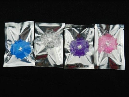 Warna-warni Penis Cincin Cincin Ayam Mainan Seks Pria Waktu Tunda Cincin Penis