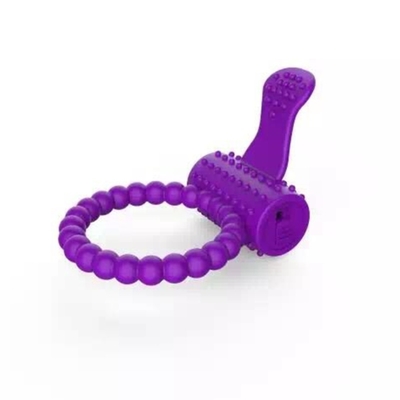 Silikon Medis Cock Ring Vibrator Penis Cincin untuk Pria Penundaan Kunci