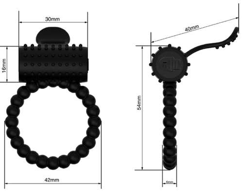 Silikon Medis Cock Ring Vibrator Penis Cincin untuk Pria Penundaan Kunci