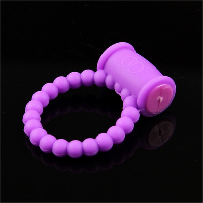 Silicone Cock Ring Vibrator Produk Seks Untuk Penis