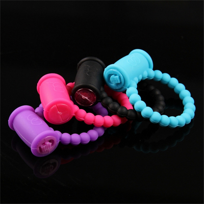 Silicone Cock Ring Vibrator Produk Seks Untuk Penis