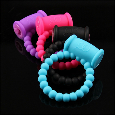 Silicone Cock Ring Vibrator Produk Seks Untuk Penis