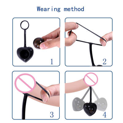 Karet Penis Cincin Silikon Vibrator Menunda Ejakulasi Bergetar Ayam Cincin untuk Pria Mainan Seks