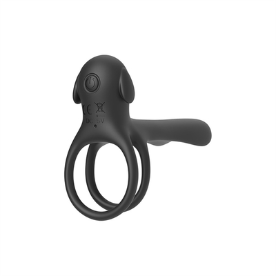 Silicone Triangle Penis Ring Dengan Teasing Tail / Stretchy Penis Ring Untuk Penis Stimulasi