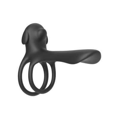 Silicone Triangle Penis Ring Dengan Teasing Tail / Stretchy Penis Ring Untuk Penis Stimulasi
