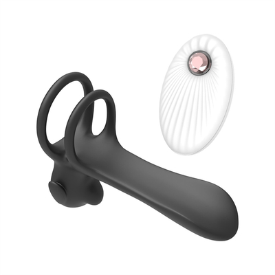 Silicone Triangle Penis Ring Dengan Teasing Tail / Stretchy Penis Ring Untuk Penis Stimulasi