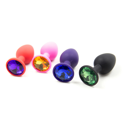 Portable Silikon Permata Kesucian Anal Plug Dewasa Mainan Butt Plug Anal Gay Mainan Dewasa untuk Pria