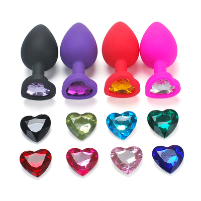 Portable Silikon Permata Kesucian Anal Plug Dewasa Mainan Butt Plug Anal Gay Mainan Dewasa untuk Pria