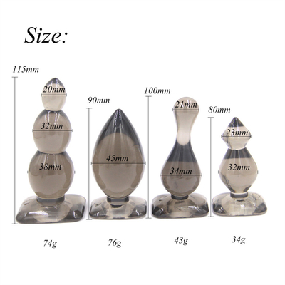 xese Hot Sale Medis TPE Tangan Gratis Mainan Seks Anal butt Plug Set untuk Orang Dewasa