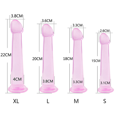 Anal Colokan Prostat Vagina G Spot Mainan Seks Dengan Basis Cangkir Hisap Kuat