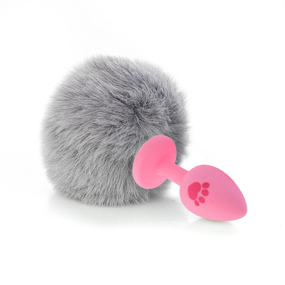 Anal Plug Ekor Produk Seks Masturbasi Wanita Pribadi Mainan Silicone Anal Plug