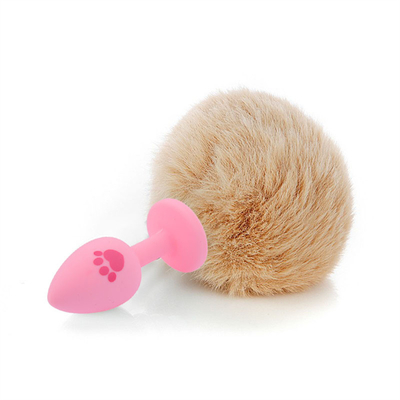 Anal Plug Ekor Produk Seks Masturbasi Wanita Pribadi Mainan Silicone Anal Plug