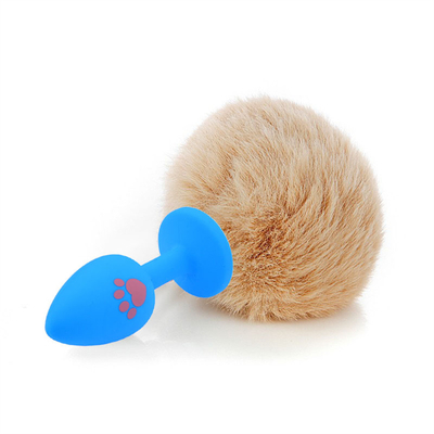 Anal Plug Ekor Produk Seks Masturbasi Wanita Pribadi Mainan Silicone Anal Plug