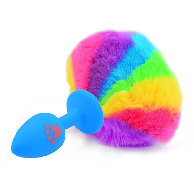 Anal Plug Ekor Produk Seks Masturbasi Wanita Pribadi Mainan Silicone Anal Plug