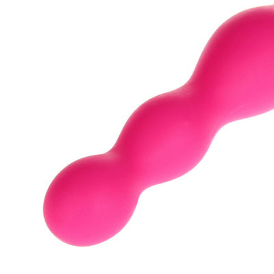 Silikon Mainan Seks Manik-manik 10 Kecepatan Anal Plug Vibrator untuk Pria Dan Wanita