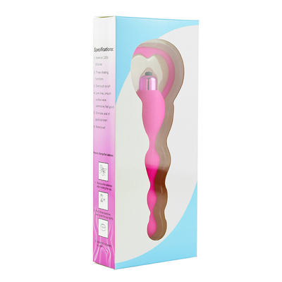 Silikon Mainan Seks Manik-manik 10 Kecepatan Anal Plug Vibrator untuk Pria Dan Wanita