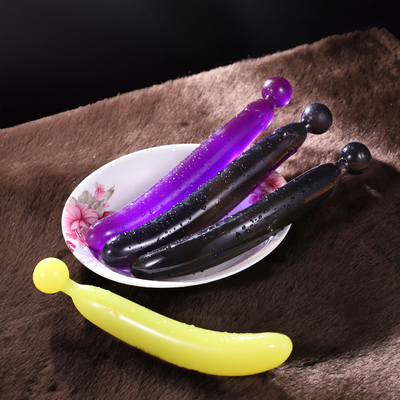 Hot Sale Sayuran Buah Kristal Dildo Anal Plug Vagina Klitoris Pijat Mainan Seks untuk Masturbasi Wanita