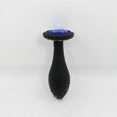 Drop Shipping Silicone Anal Sex Toys Desain Tetesan Air Hitam Anal Massager Butt Plug Anal Plug Set