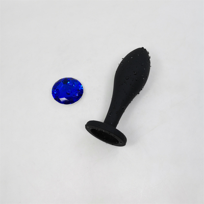 Drop Shipping Silicone Anal Sex Toys Desain Tetesan Air Hitam Anal Massager Butt Plug Anal Plug Set