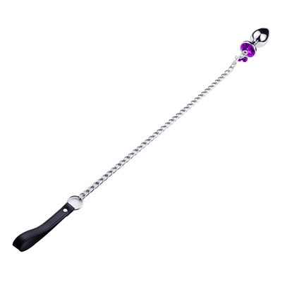 Anal Sex Toys Plug Butt Stainless Steel Crystal 3pcs Set Metal Anal Plug dengan Bell