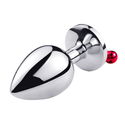 Anal Sex Toys Plug Butt Stainless Steel Crystal 3pcs Set Metal Anal Plug dengan Bell