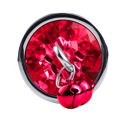 Anal Sex Toys Plug Butt Stainless Steel Crystal 3pcs Set Metal Anal Plug dengan Bell