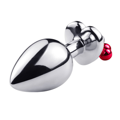 Ring Bell Butt Plug Anal mainan seks dengan rantai logam untuk pria dan wanita tahan air bahan berat kecil