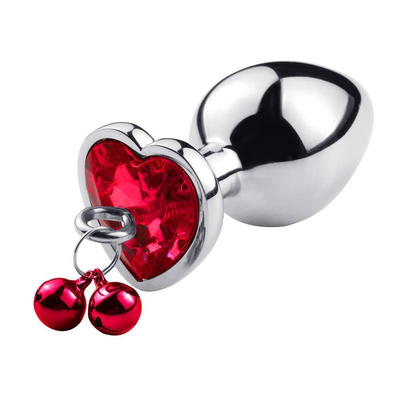 Ring Bell Butt Plug Anal mainan seks dengan rantai logam untuk pria dan wanita tahan air bahan berat kecil